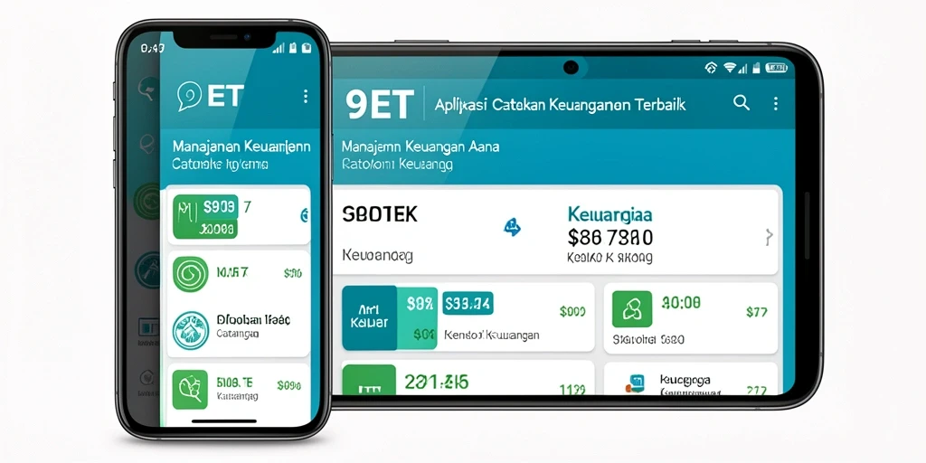 Tampilan antarmuka 9ET yang memudahkan pencatatan keuangan.
