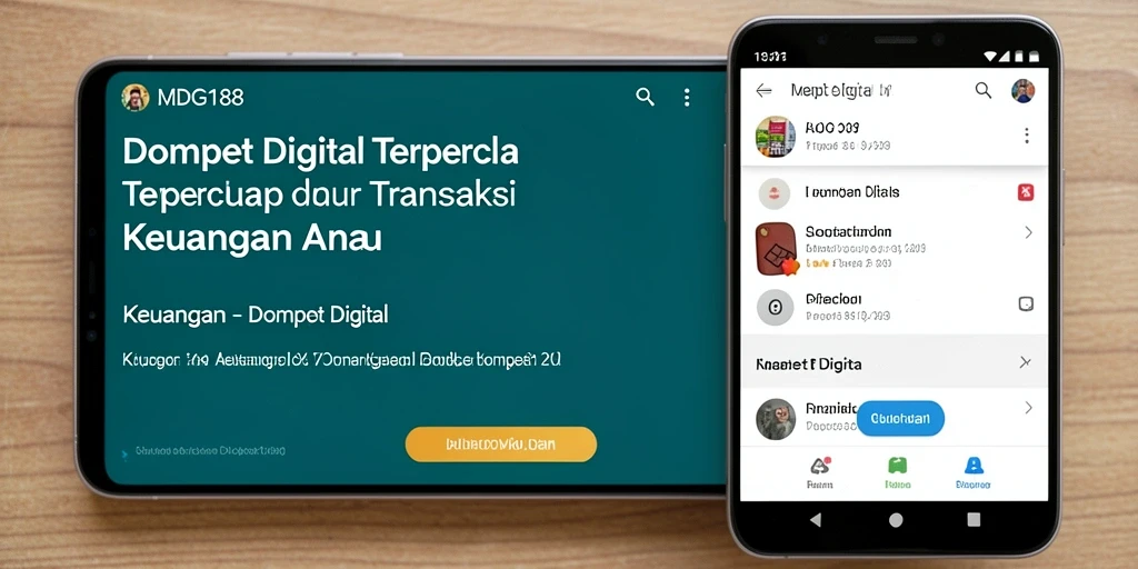 Antarmuka MDG188 yang user-friendly untuk Dompet Digital.