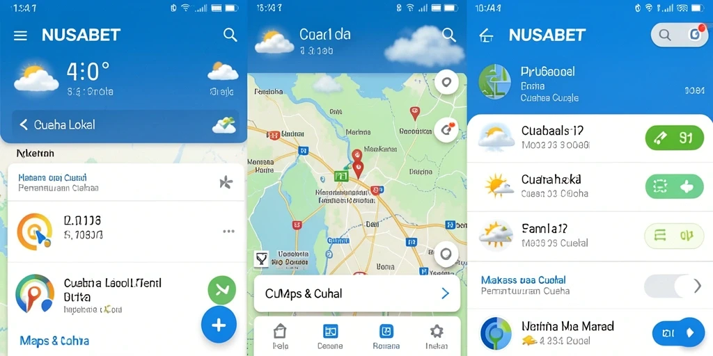 Tampilan antarmuka NUSABET yang informatif dan intuitif.