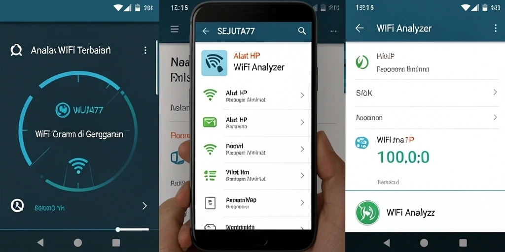 Antarmuka SEJUTA77 menampilkan analisis WiFi yang jelas dan informatif.