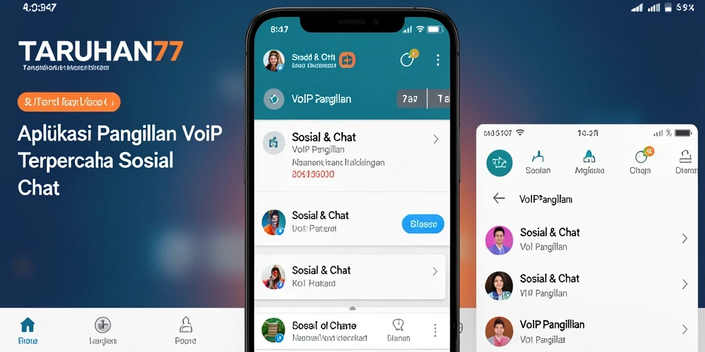 Antarmuka TARUHAN77 dengan fitur VoIP Panggilan yang intuitif.